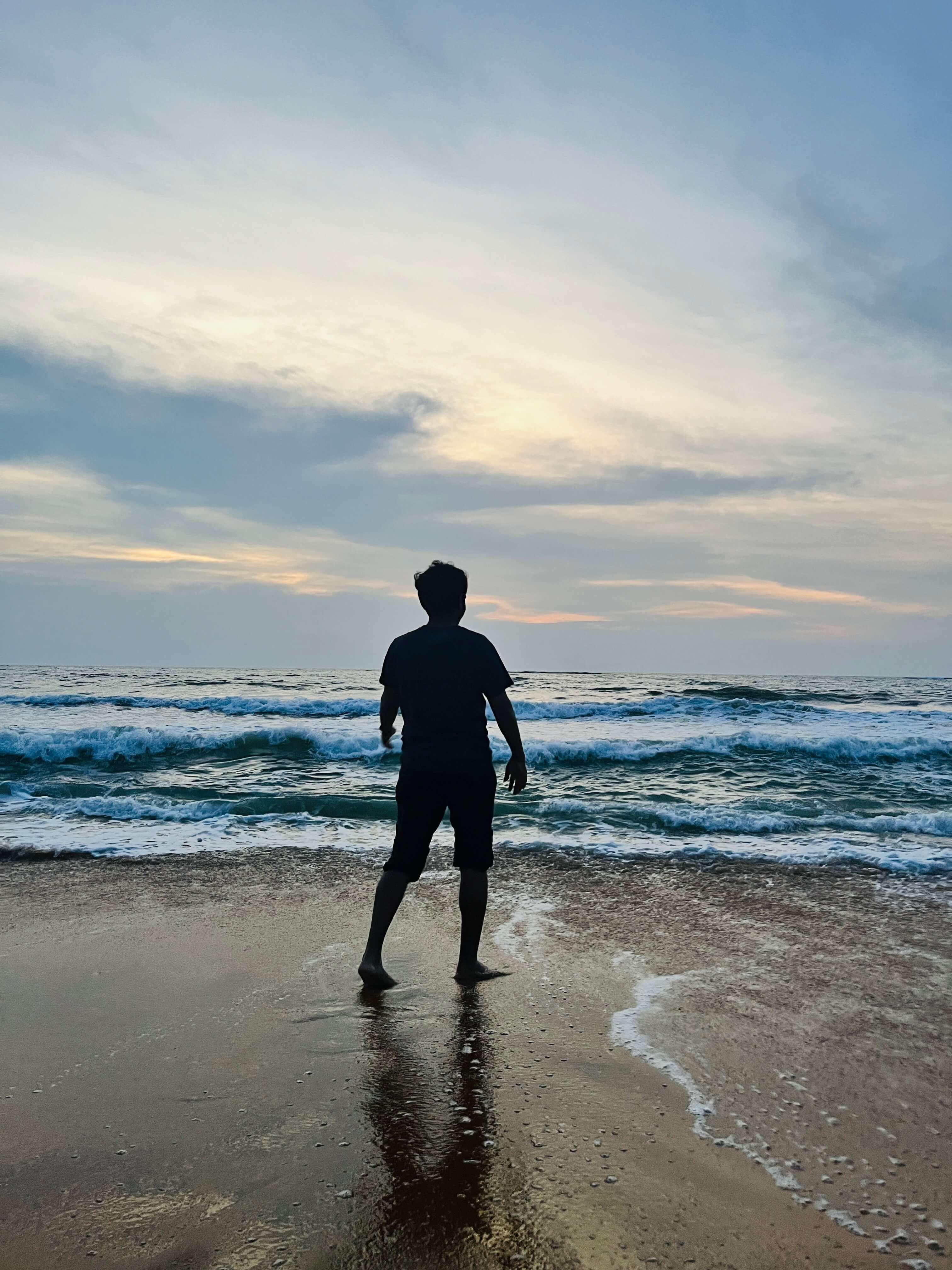 Haritha at the Mount Lavinia beach