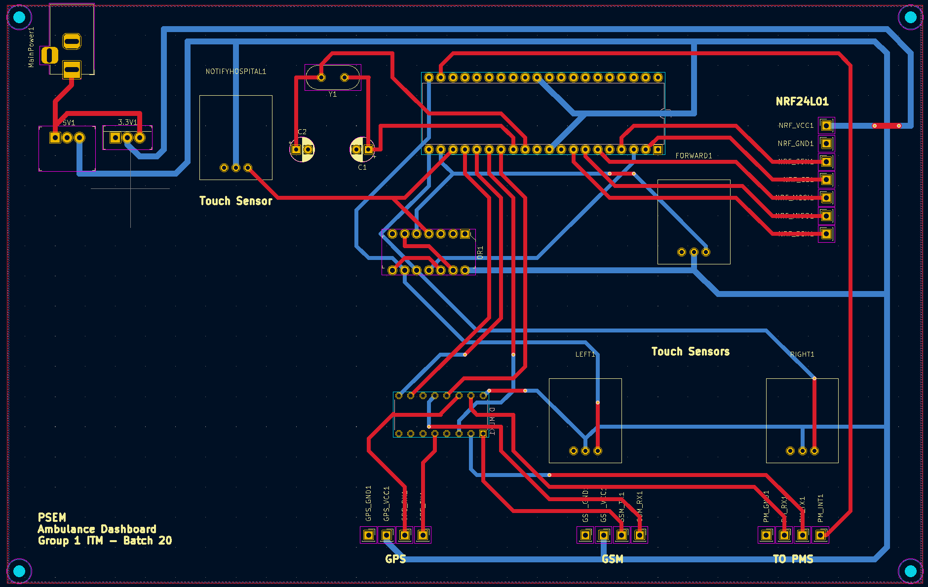 PCB Design for the Ambulance Console