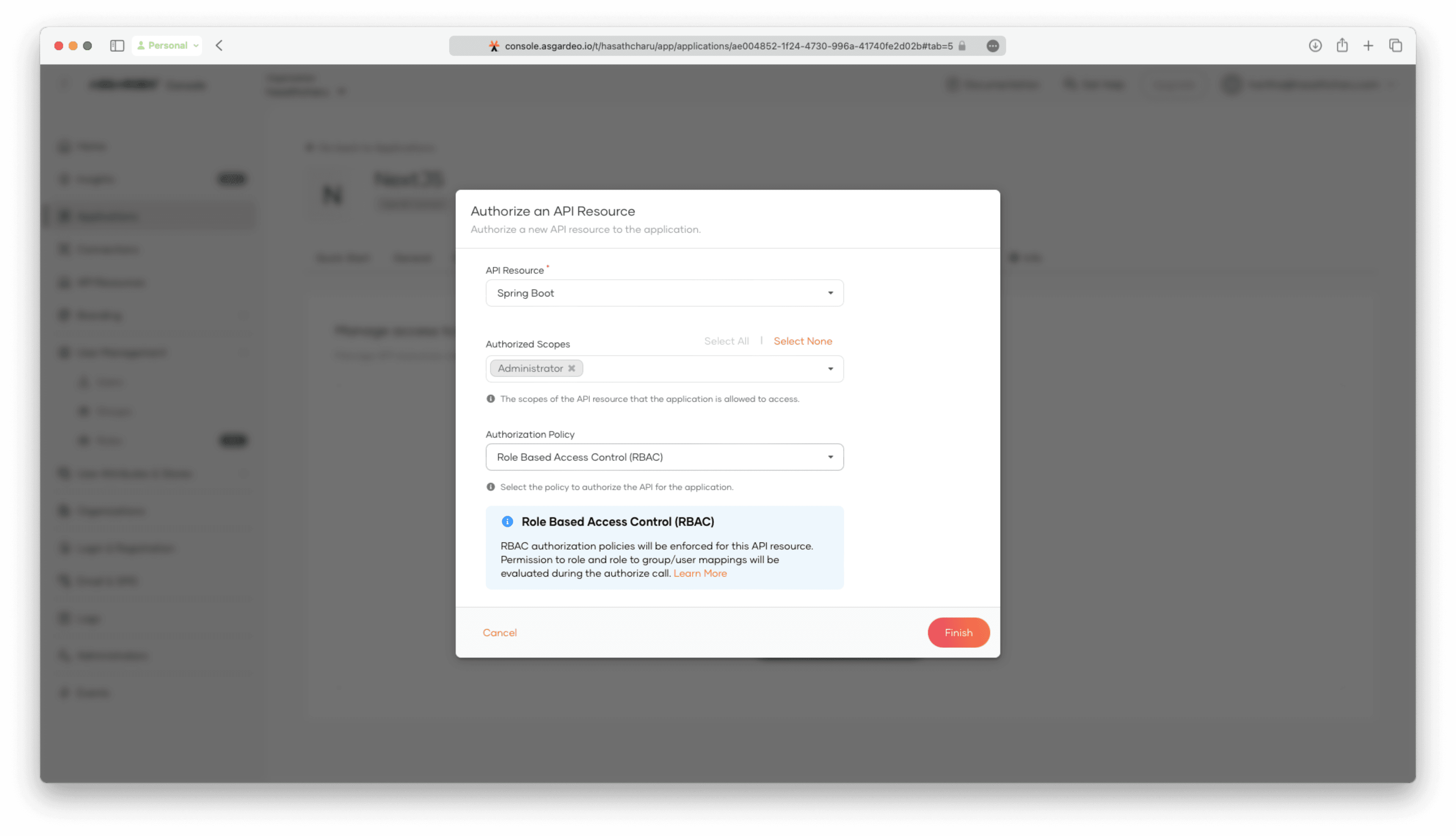 Authorizing an API resource — Adding scopes