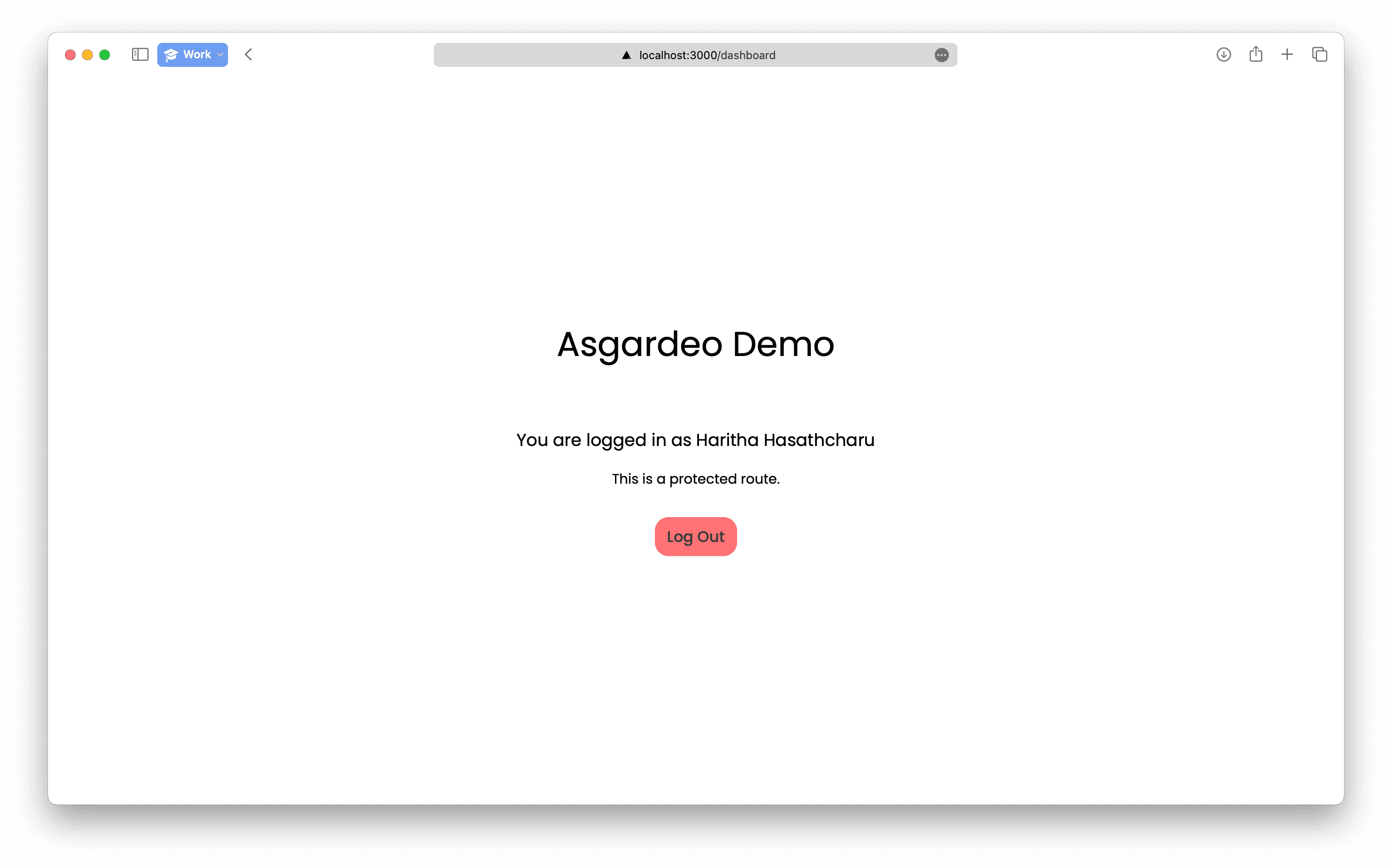 Dashboard Page