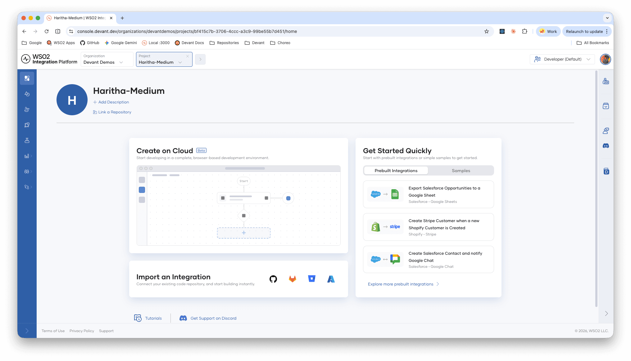 Default Project Home