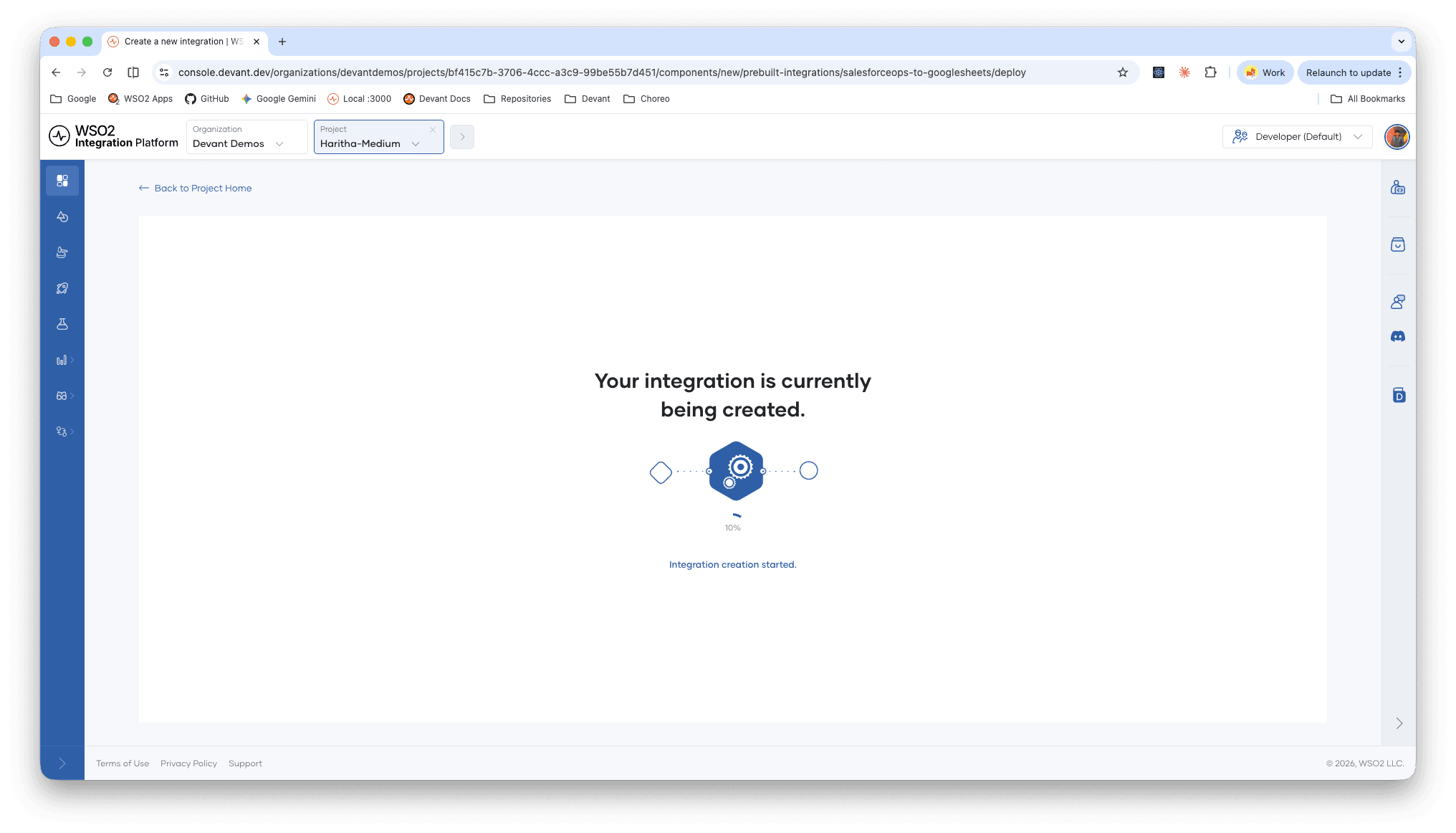 Deploy Integration
